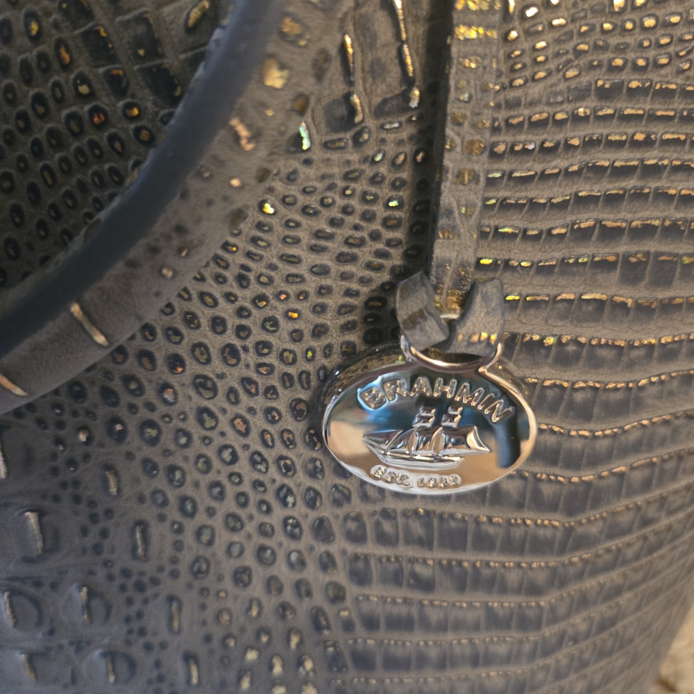 Brahmin Large Duxbury Regal Mini Melbourne Satchel + Matching Ady Wallet Set - Picture 7 of 8